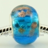glitter murano glass large hole beads for fit charms bracelets assorted