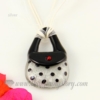handbag lampwork murano glass necklaces pendants jewelry design B