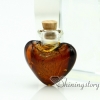 handmade murano glass perfume bottle for necklace small urn for necklace pendant for ashes design B