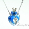 heart aromatherapy jewelry scents oil diffusing necklace small perfume bottle pendant necklace diffusers small glass bottles pendant necklaces design D