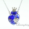 heart aromatherapy jewelry scents oil diffusing necklace small perfume bottle pendant necklace diffusers small glass bottles pendant necklaces design E