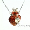 heart aromatherapy necklace essential oils necklace essential oil pendant perfume vial necklace design C
