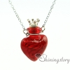 heart aromatherapy pendants wholesale essential oil necklace diffuser oil diffuser jewelry necklace vial design F