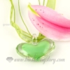 heart lampwork murano glass necklaces pendants jewelry green