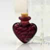 heart murano glass handmade murano glassglass bottle for necklacesmall urns for ashespet urn jewelry design B