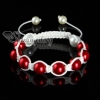 imitated pearls macrame bracelets white cord design H