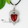 lady head semi precious stone agate rose quartz necklaces pendants design C