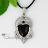 lady head semi precious stone agate rose quartz necklaces pendants design E