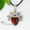 lady head semi precious stone agate rose quartz necklaces pendants design A