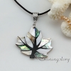 leaf patchwork seawater penguin white oyster shell mother of pearl necklaces pendants design A