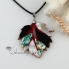 leaf patchwork seawater penguin white oyster shell mother of pearl necklaces pendants design B