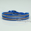 leather cotton cord adjustable bracelets wristbands bracelets triple layers wrap bracelets cheap china jewelry fashion jewelry design F