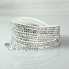 leather crystal rhinestone multi layer snap wrap slake bracelets design B