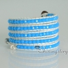 leather rhinestone adjustable bracelets wristbands bracelets multi layer wrap bracelets design C