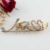 love and kiss rhinestone scarf brooch pin jewelry design A