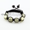macrame foil murano glass beads bracelets jewelry armband silver