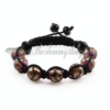 macrame glitter venetian glass beads bracelets jewelry armband purple