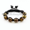 macrame glitter venetian glass beads bracelets jewelry armband brown