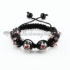 macrame lampwork murano glass with flower bracelets jewelry armband black