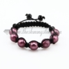 macrame venetian glass beads bracelets jewelry armband purple