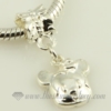 mouse silver plated european big hole charms fit for bracelets silver