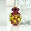 miniature glass bottles cremation ashes jewelry urn keepsake jewelry for ashes design D