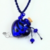 essential oil diffuser necklaces aromatherapy pendants necklace wholesale supplier venetian lampwork glass jewellery design D