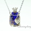 oblong aromatherapy inhaler perfume necklaces oil diffusing necklace glass vial pendant necklace design E
