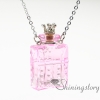 oblong essential oil necklace diffusers perfume pendant diffuser essential oils jewelry miniature glass bottles design G
