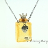 oblong luminous diffuser necklace aromatherapy jewelry necklace diffuser pendant bottle charm necklace design A