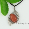 olive rose quartz semi precious stone openwork necklaces with pendants design C