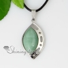 olive semi precious stone agate rose quartz tiger's-eye jade amethyst necklaces pendants design D