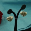 openwork 925 sterling silver plated heart dangle earrings silver