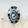oval olive patchwork sea water rainbow abalone black oyster shellmother of pearl finger rings jewelry design A