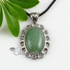 oval tigereye rose quartz glass opal jade agate necklaces pendants design A