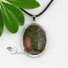 oval tiger's eye rose quartz glass opal jade agate natural semi precious stone necklaces pendants design D