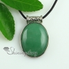 oval turquoise glass opal jade natural semi precious stone pendants for necklaces design E