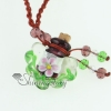 necklace vials for ashes small wish bottle pendant necklace wholesale supplier top quality murano glass with flower jewelry purple