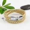 pu leather double layer woven bracelets unisex design A