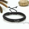 pu leather drawstring bracelets snake chain adjustable bracelets macrame bracelet woven bracelet magnetic buckle design B