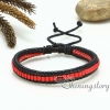 pu leather drawstring bracelets snake chain adjustable bracelets macrame bracelet woven bracelet magnetic buckle design E