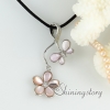rainbow white pink abalone oyster sea shell necklaces rhinestone flower butterfly pendants mop jewellery design B