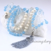 real pearl necklace hindu chinese buddhist prayer beads 108 mala bead necklace buddist meditation beads white pearl jewellery design D