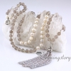 real pearl necklace hindu chinese buddhist prayer beads 108 mala bead necklace buddist meditation beads white pearl jewellery design E