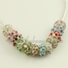 rhinestone european charms fit for bracelets assorted