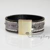 rhinestone leather bracelets crystal stardust bracelets slake bracelets for women design B
