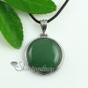 round amethyst natural stone turquoise glass opal natural semi precious stone pendants for necklaces design D