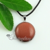round amethyst natural stone turquoise glass opal natural semi precious stone pendants for necklaces design E