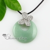 round butterfly rose quartz jade turquoise semi precious stone and rhinestone necklaces pendants design A
