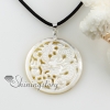 round dragon cameo openwork sea water white oyster shell mother of pearl necklaces pendants design B